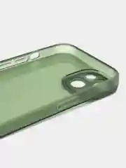 Зеленый чехол iPhone 15/14/13/12/11/Pro/Max/Mini/Plus/X/XR/XS/6S/7/8+/SE 2, прозрачный