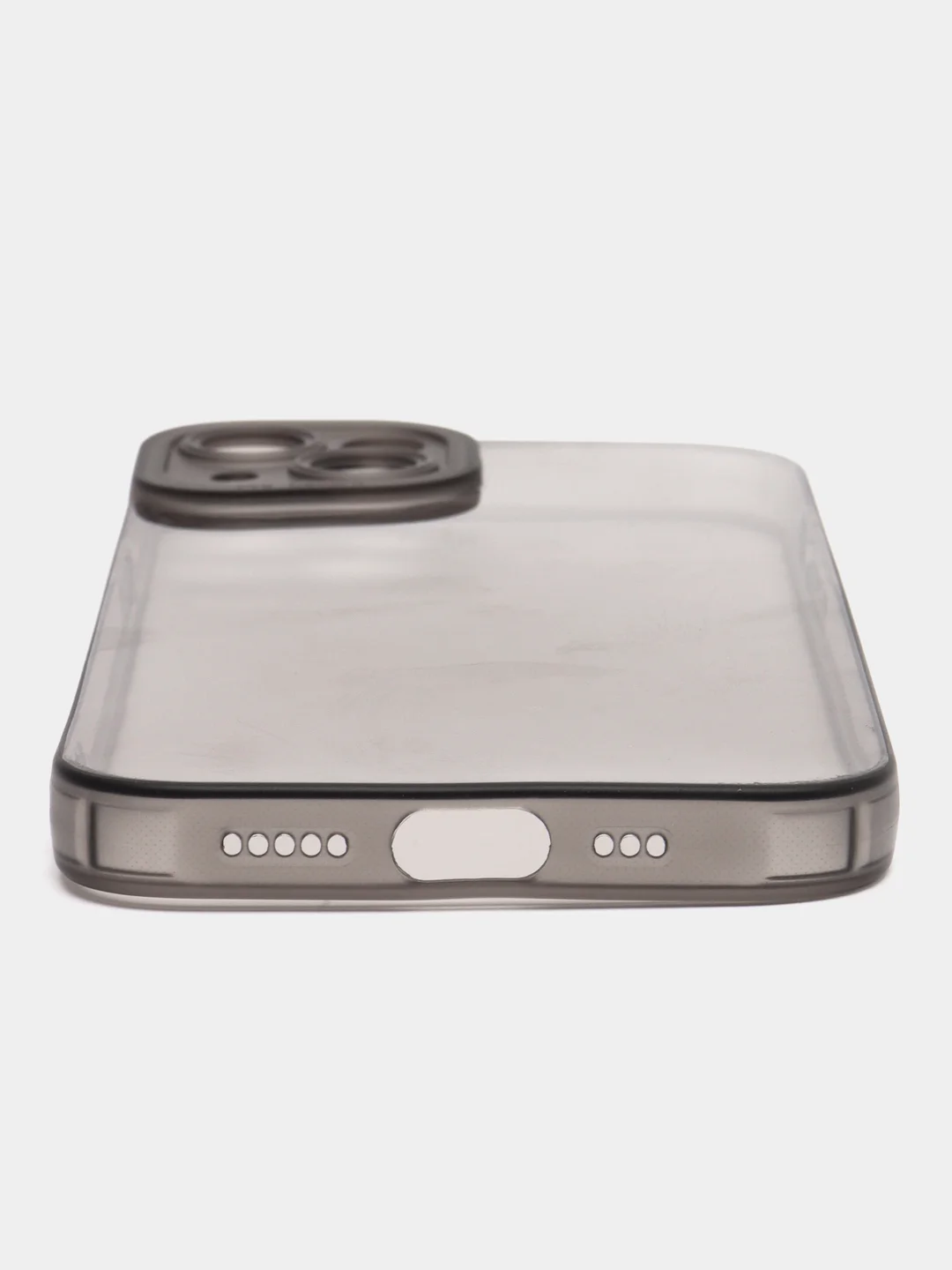 Черный чехол iPhone 15/14/13/12/11/Pro/Max/Mini/Plus/X/XR/XS/6S/7/8+/SE 2, прозрачный