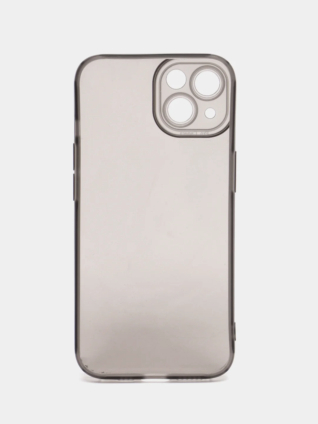 Черный чехол iPhone 15/14/13/12/11/Pro/Max/Mini/Plus/X/XR/XS/6S/7/8+/SE 2, прозрачный