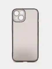 Черный чехол iPhone 15/14/13/12/11/Pro/Max/Mini/Plus/X/XR/XS/6S/7/8+/SE 2, прозрачный