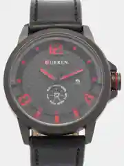 Угольный наручные часы с календарём Curren 8253 в подарочной упаковке