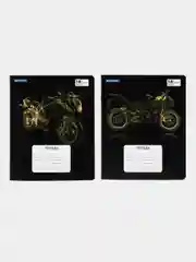 Тетрадь 18 л, линия, обложка картон, 3D-Motorbike, разные рисунки, 2 шт