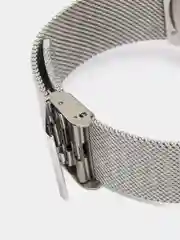 Серебряный мужские наручные часы Curren 8256 в подарочной упаковке