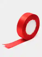 Красный лента атласная, 25 мм