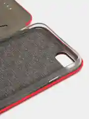 Красный чехол-книжка для iPhone 7, iPhone 8, экокожа