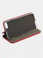 Красный чехол-книжка для iPhone 7, iPhone 8, экокожа