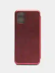Бордовый чехол книжка для Samsung Galaxy A 51, Самсунг А 51 экокожа