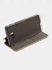 Золотой чехол-книжка для Samsung Galaxy J 4 +, Samsung Galaxy J 4 Plus, Самсунг J 4+, экокожа