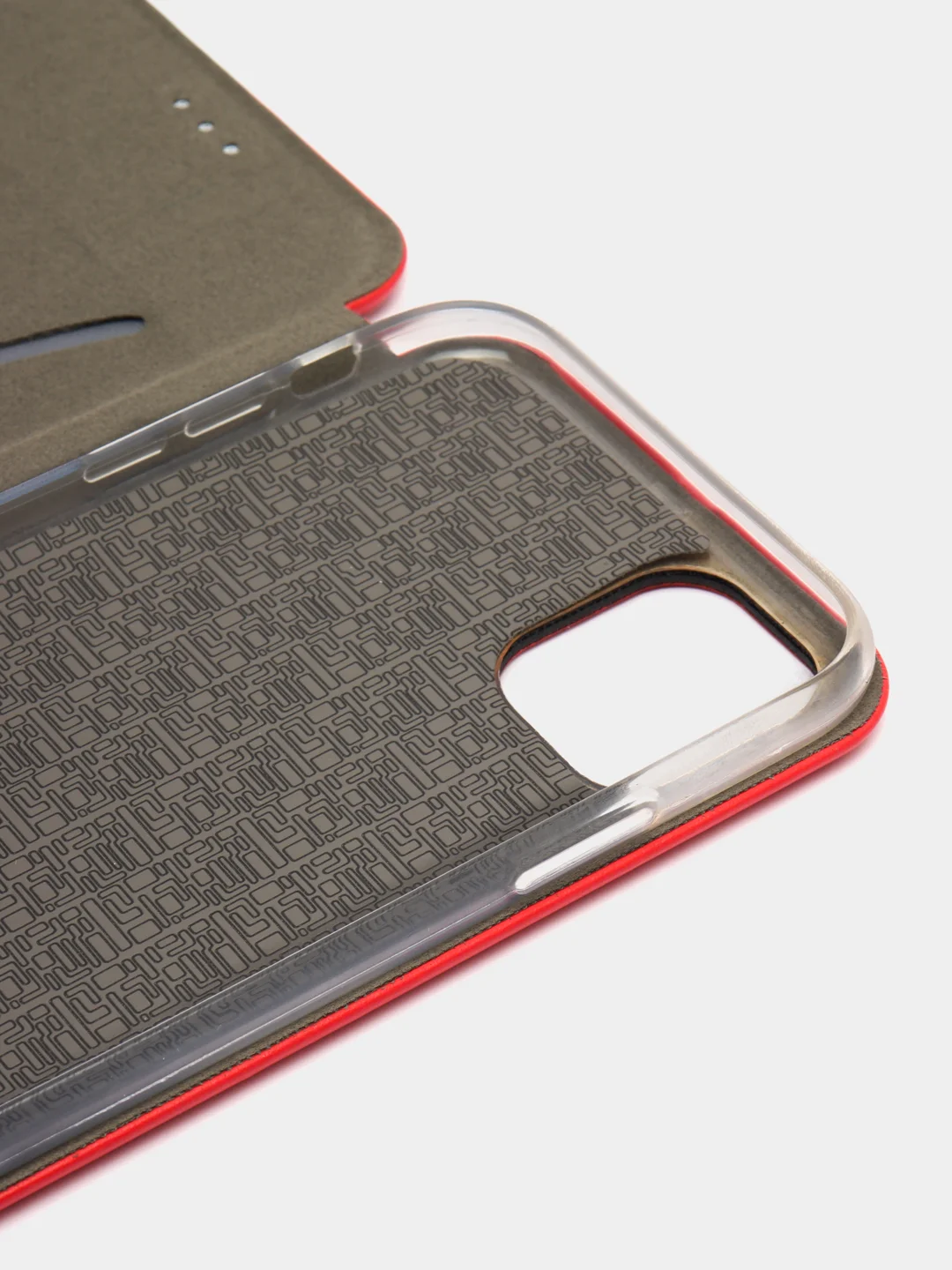 Красный чехол-книжка для iPhone 11, Айфон 11, экокожа
