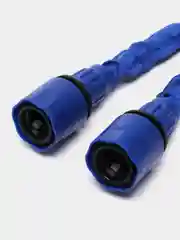 Синий шланг садовый, для полива, растягивающийся, с пистолетом