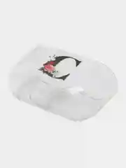 Вишнёвый чехол для наушников Apple AirPods 1, 2, 3, Pro, пластиковый прозрачный с буквой