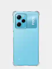Прозрачный противоударный чехол BROSCORP для Xiaomi Poco X5 Pro 5G, силиконовый, с усиленными углами