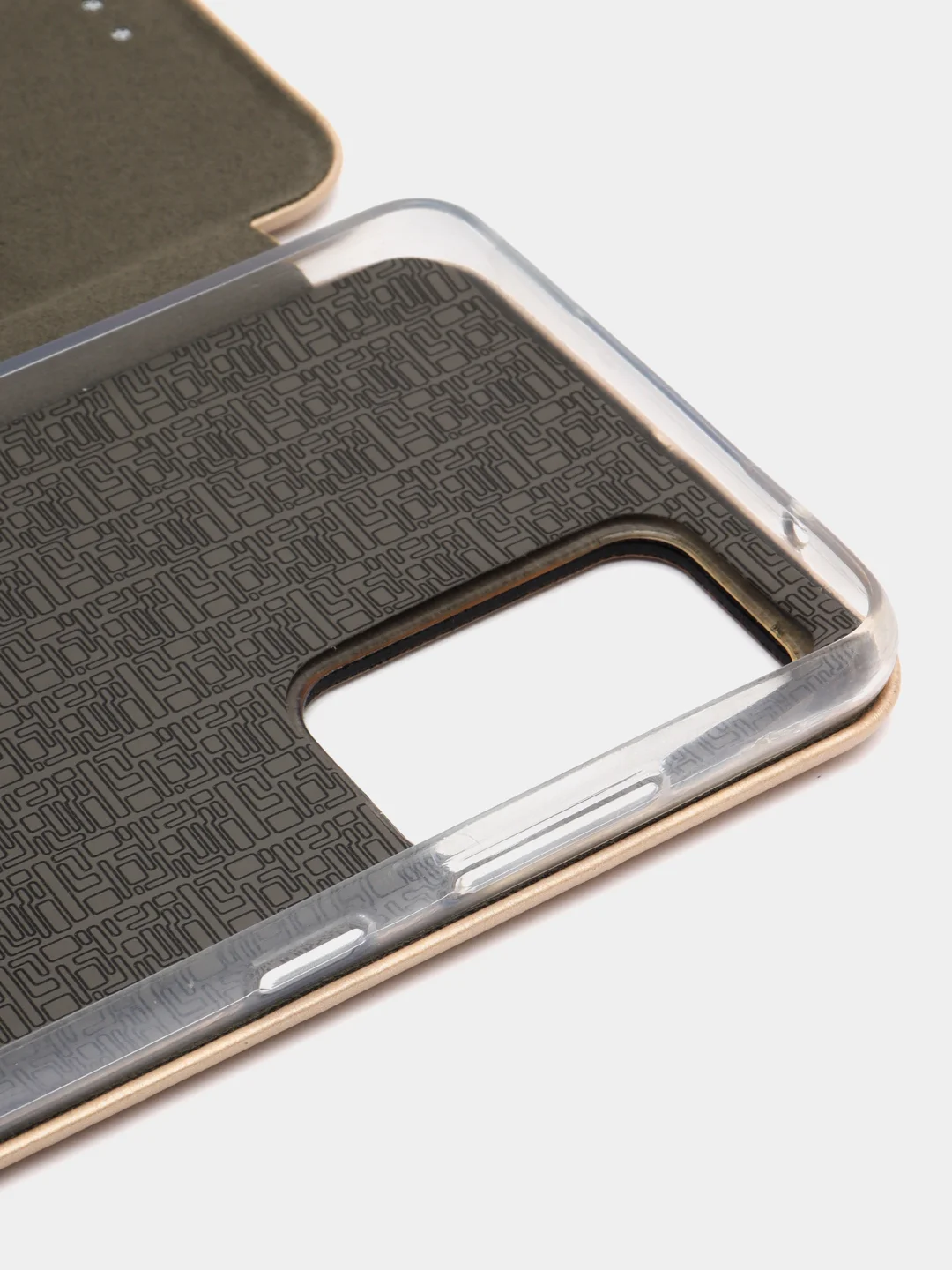 Золотой чехол-книжка для Samsung Galaxy A 72, A72, экокожа (Самсунг А 72, А72)