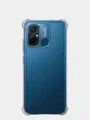 Прозрачный противоударный чехол BROSCORP для Xiaomi Redmi 12С, силиконовый, с усиленными углами