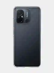 Прозрачный силиконовый чехол Broscorp для Xiaomi Redmi 12С с защитой камер и от прилипания прозрачный