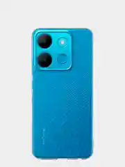 Прозрачный силиконовый чехол BROSCORP для Infinix Smart 7 прозрачный с защитой камер и от прилипания