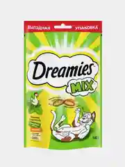 Лакомство Dreamies™ MIX для взрослых кошек, с мятой и курицей, 140г