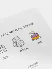 Открытка с днём рождения "То, что с годами только лучше.."
