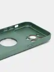 Зеленый чехол на iPhone 11/12/13/14/Pro Max, Айфон Про Макс, магнитный поликарбонат, MagSafe