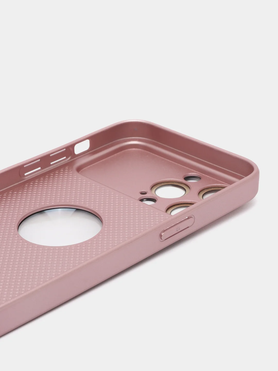 Розовый чехол на iPhone 11/12/13/14/Pro Max, Айфон Про Макс, магнитный поликарбонат, MagSafe