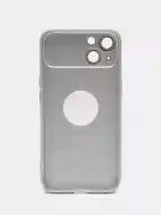 Серебряный чехол на iPhone 11/12/13/14/Pro Max, Айфон Про Макс, магнитный поликарбонат, MagSafe