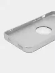 Серебряный чехол на iPhone 11/12/13/14/Pro Max, Айфон Про Макс, магнитный поликарбонат, MagSafe