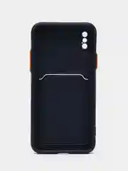 Лавандовый чехол для iPhone X, XS (Айфон Х, ХС), силиконовый, с защитой камеры
