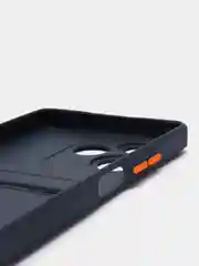 Темно-синий силиконовый чехол для Infinix Hot 30, с защитой камеры, прозрачный