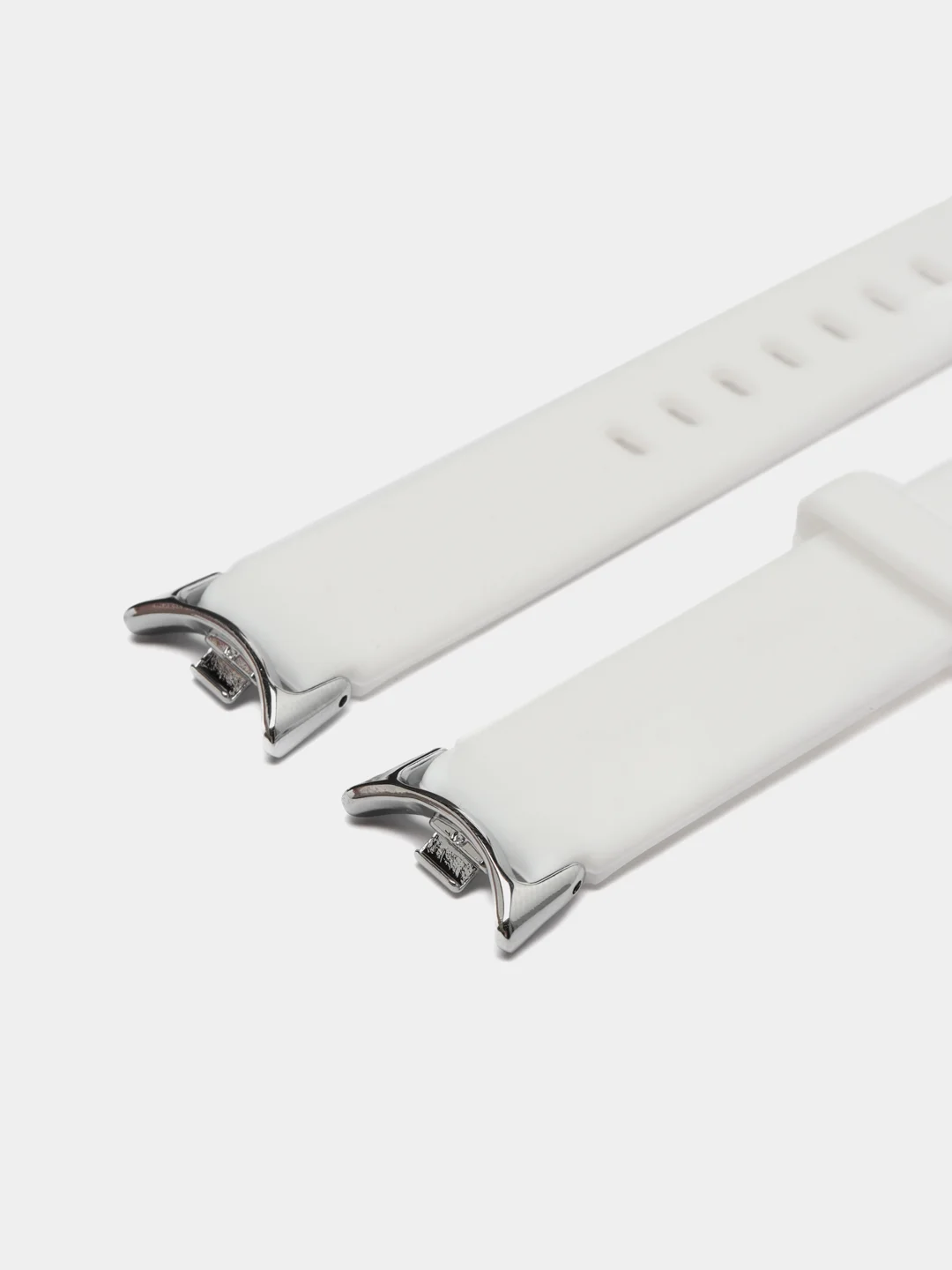 Белый ремешок для Xiaomi Mi Band 8, силиконовый