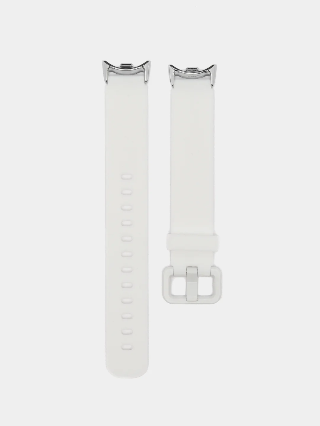 Белый ремешок для Xiaomi Mi Band 8, силиконовый