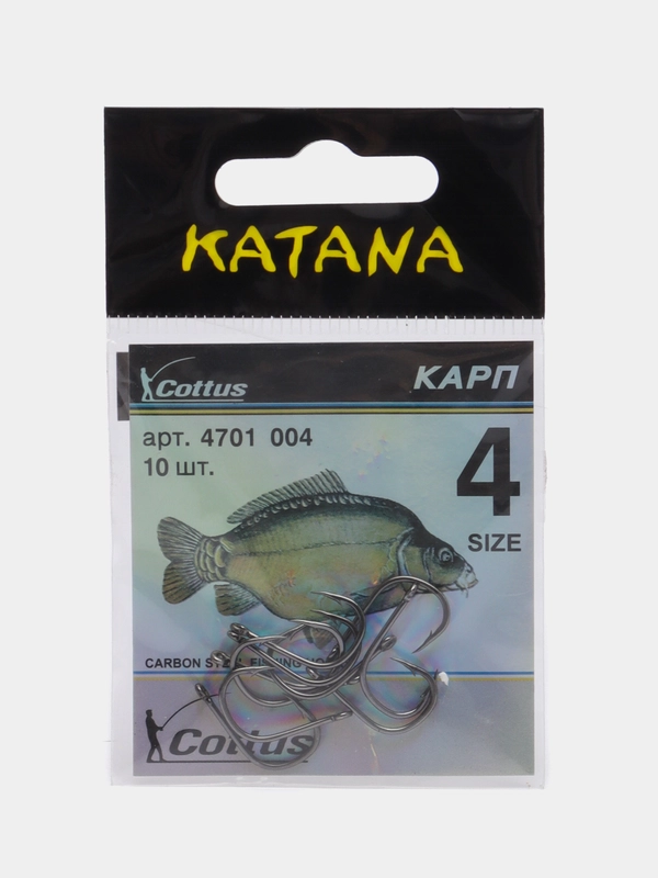 Крючки KATANA КАРП, 10 шт в пачке
