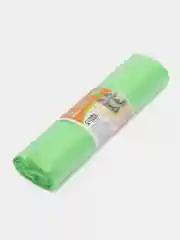 Зеленый био пакеты для кошачьих лотков, 45 х 65 см, 15 мкм, 10 штук