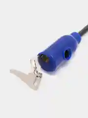 Синий замок велосипедный