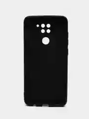 Черный силиконовый чехол для Xiaomi Note 9 однотонный
