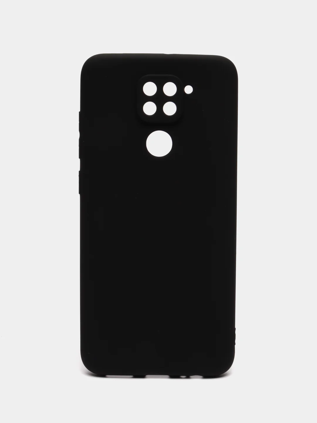 Черный силиконовый чехол для Xiaomi Note 9 однотонный