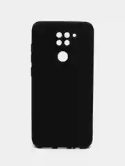 Черный силиконовый чехол для Xiaomi Note 9 однотонный