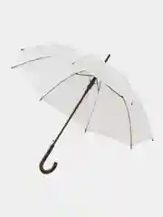 Белый зонт-трость Standard, красный