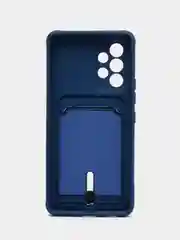 Синий чехол с карманом для Samsung Galaxy A53 5G (Самсунг А53 5G)