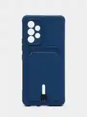 Синий чехол с карманом для Samsung Galaxy A53 5G (Самсунг А53 5G)