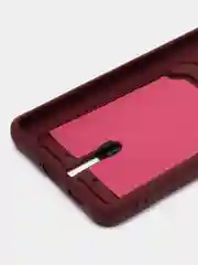 Тёмно-бордовый чехол с карманом для Samsung Galaxy A53 5G (Самсунг А53 5G)