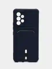 Темно-синий чехол с карманом для Samsung Galaxy A53 5G (Самсунг А53 5G)