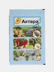 От колорадского жука Актара сухая, инсектицид от тли, цикадки, белокрылки, 3гр, ВХ