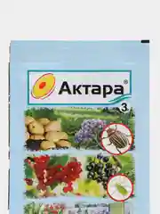 От колорадского жука Актара сухая, инсектицид от тли, цикадки, белокрылки, 3гр, ВХ