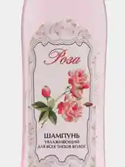 Кораллово-розовый шампунь "Роза", увлажняющий, для всех типов волос/ Роза гель для душа 420 мл/ Новая Заря