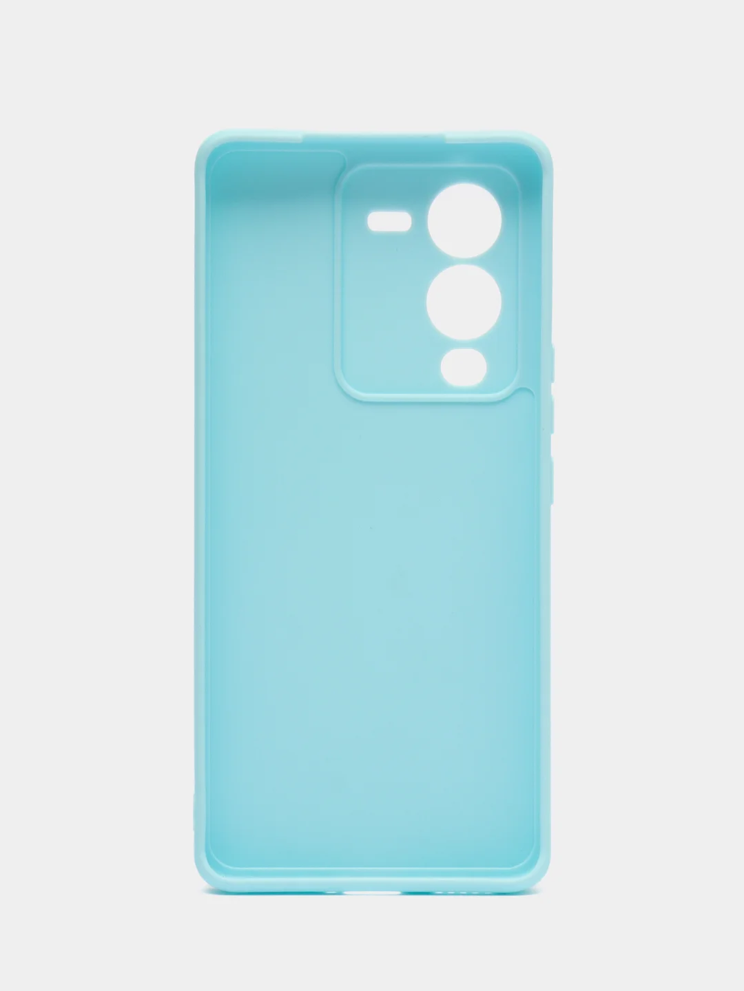 Голубой чехол для Vivo V25 Pro 5G силиконовый (Виво В25 про 5джи)  с защитой камеры