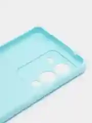 Голубой чехол для Vivo V25 Pro 5G силиконовый (Виво В25 про 5джи)  с защитой камеры