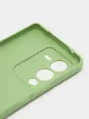 Зеленый чехол для Vivo V25 Pro 5G силиконовый (Виво В25 про 5джи)  с защитой камеры
