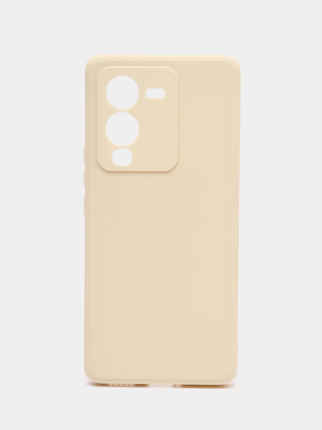 Молочный чехол для Vivo V25 Pro 5G силиконовый (Виво В25 про 5джи)  с защитой камеры