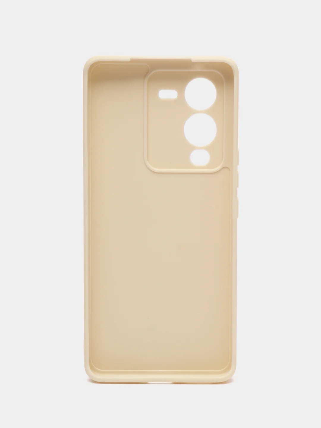 Молочный чехол для Vivo V25 Pro 5G силиконовый (Виво В25 про 5джи)  с защитой камеры