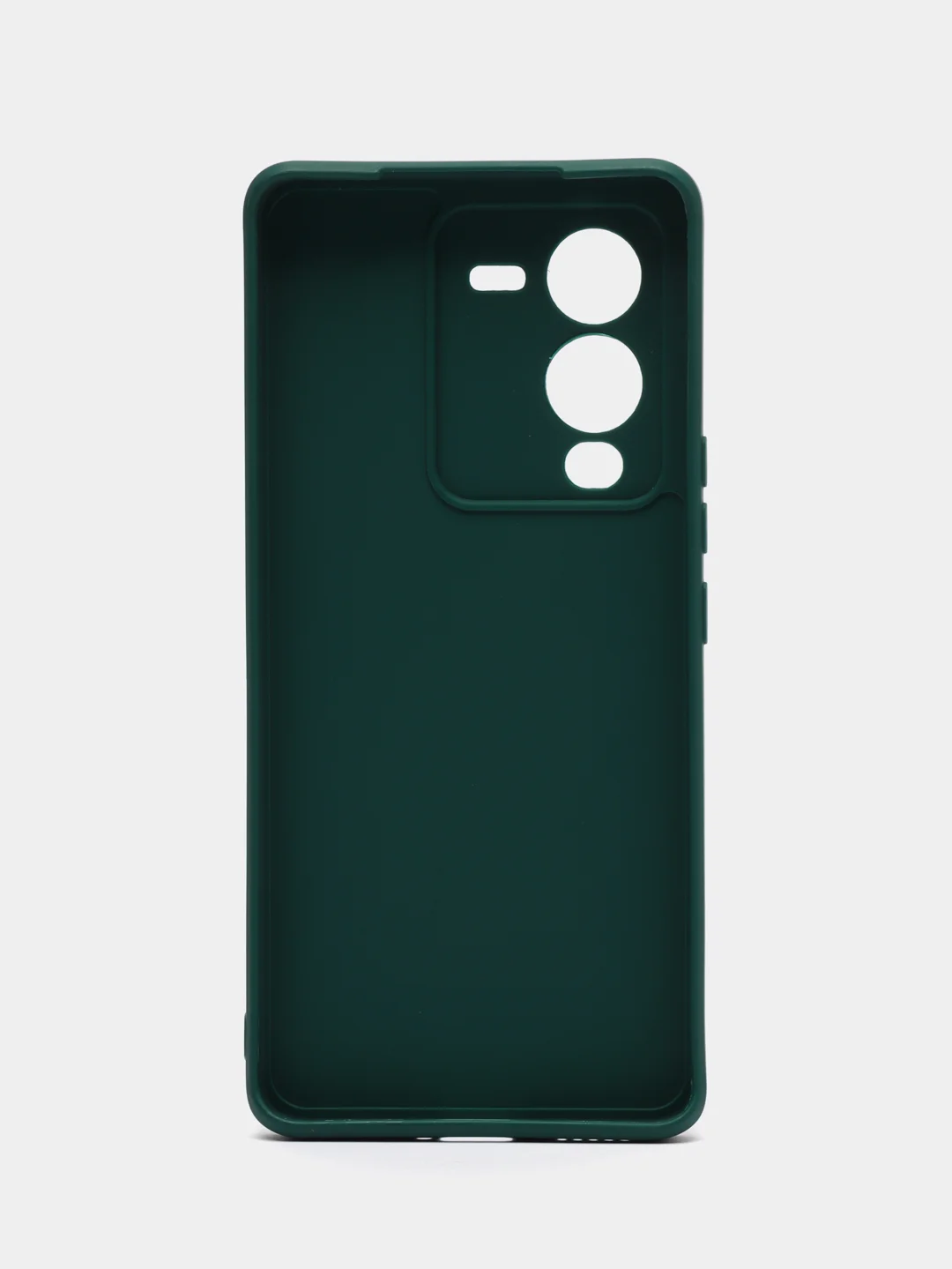 Тёмно-зелёный чехол для Vivo V25 Pro 5G силиконовый (Виво В25 про 5джи)  с защитой камеры